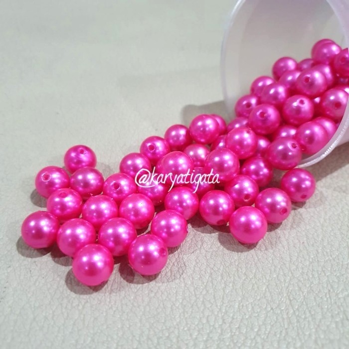 Mote Mutiara Bulat 12 mm - Fanta (10 Pcs)