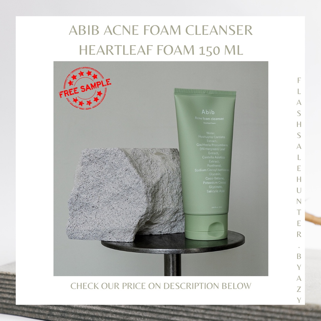 [Normal Price : 230k] ABIB Acne Foam Cleanser Heartleaf Foam 150 ml / facial wash abib heart leaf ho
