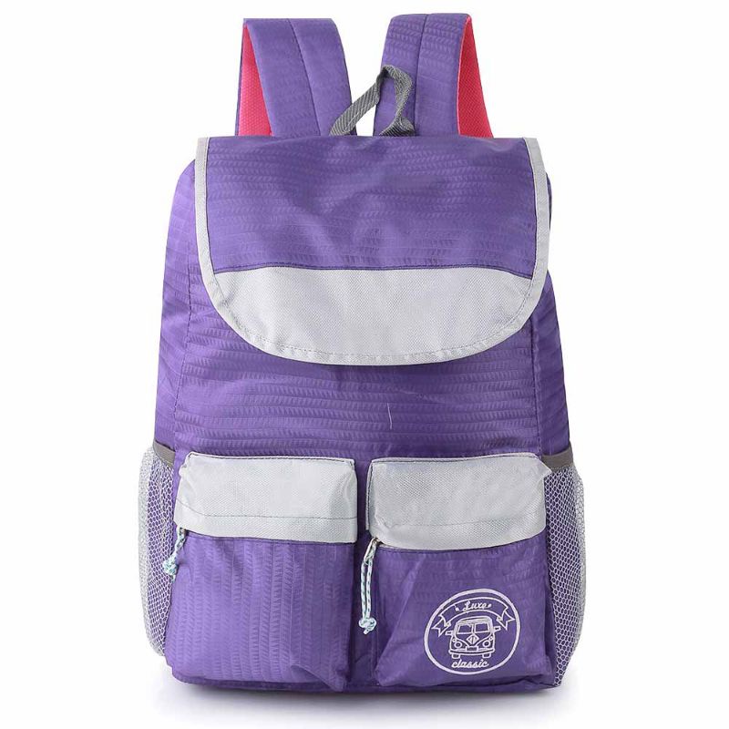 Herbie - Tas Backpack Wanita Terbaru Kekinian Ungu | Tas Ransel Punggung Cewek | Tas Sekolah Kuliah Kerja Cantik Premium Bahan Dolby