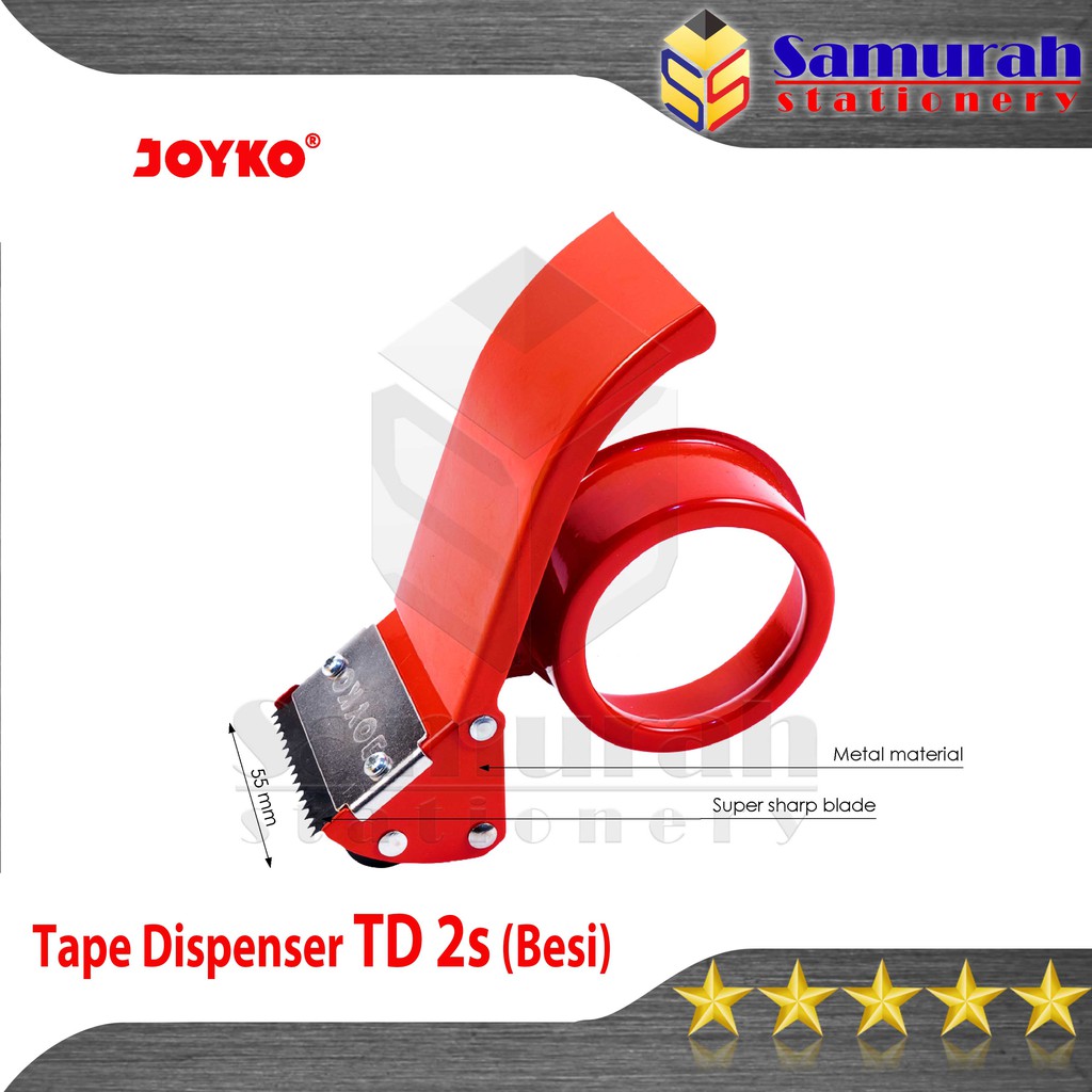 

Tape Cutter Joyko TD-2S / Tape Dispenser Besi TD 2S Pemotong Lakban OPP 2 In Cutter Lion SDL 01 2in