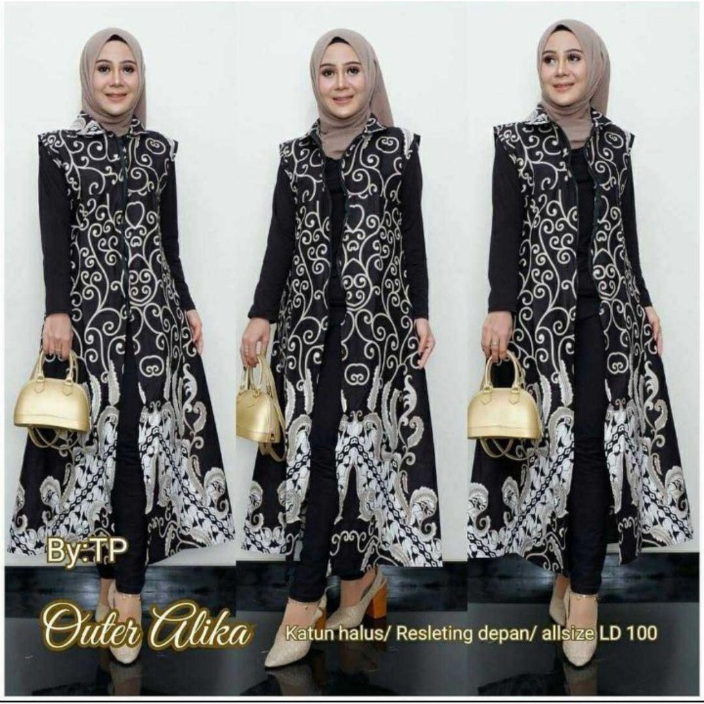 Long Cardy Batik Kekinian Bahan Katun Halus Simpel Elegan Cocok Untuk Segala Acara Harga Murah