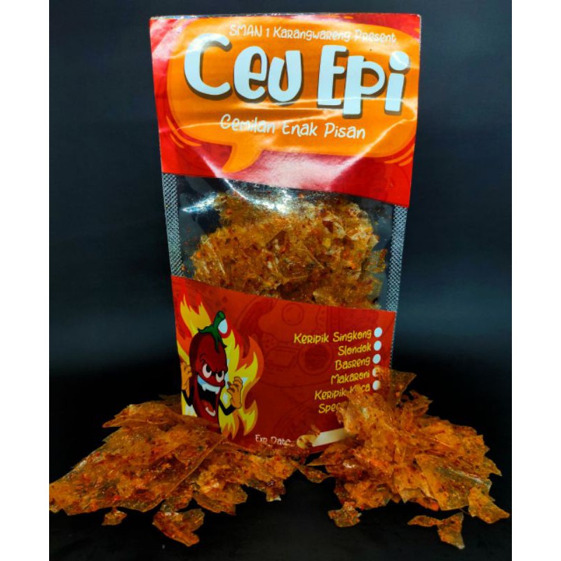 

KERIPIK KACA | 50 gr | Rasa Cabe Merah