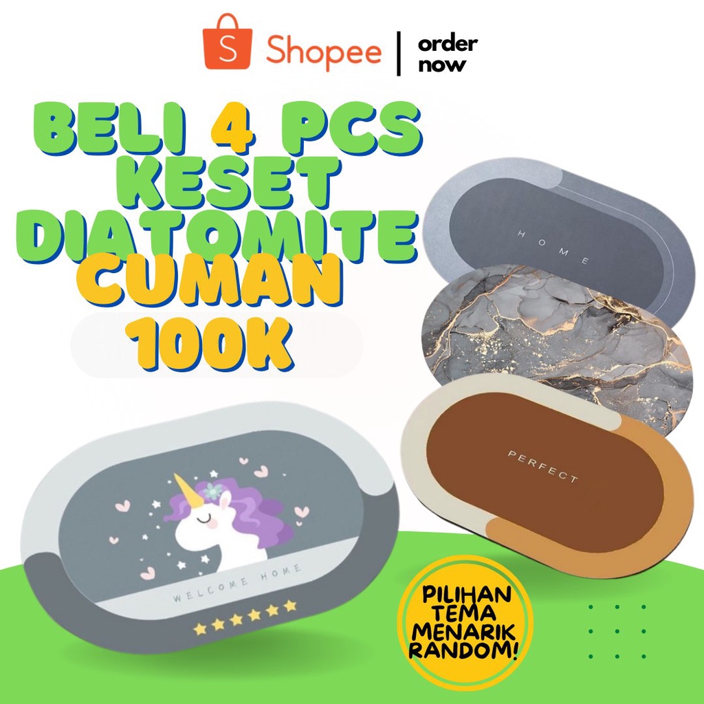 GOS Keset Diatomite Paket Bundling Dapat 4pcs