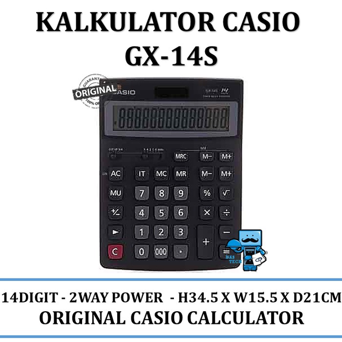 

Kalkulator Casio GX-14S Original
