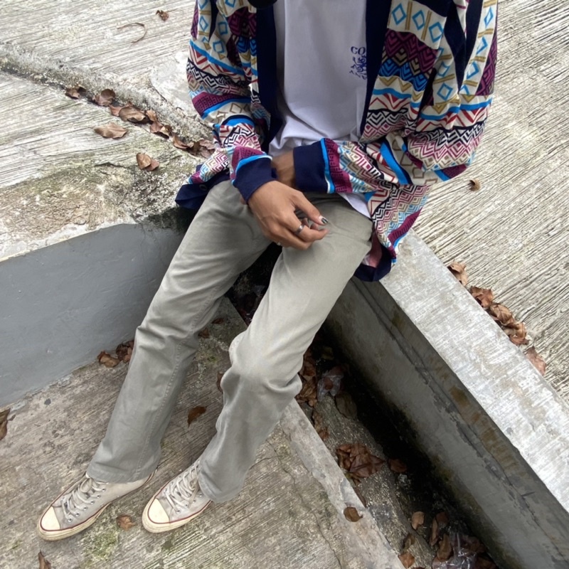 Cardigan Symetrical Multicolor Pattern