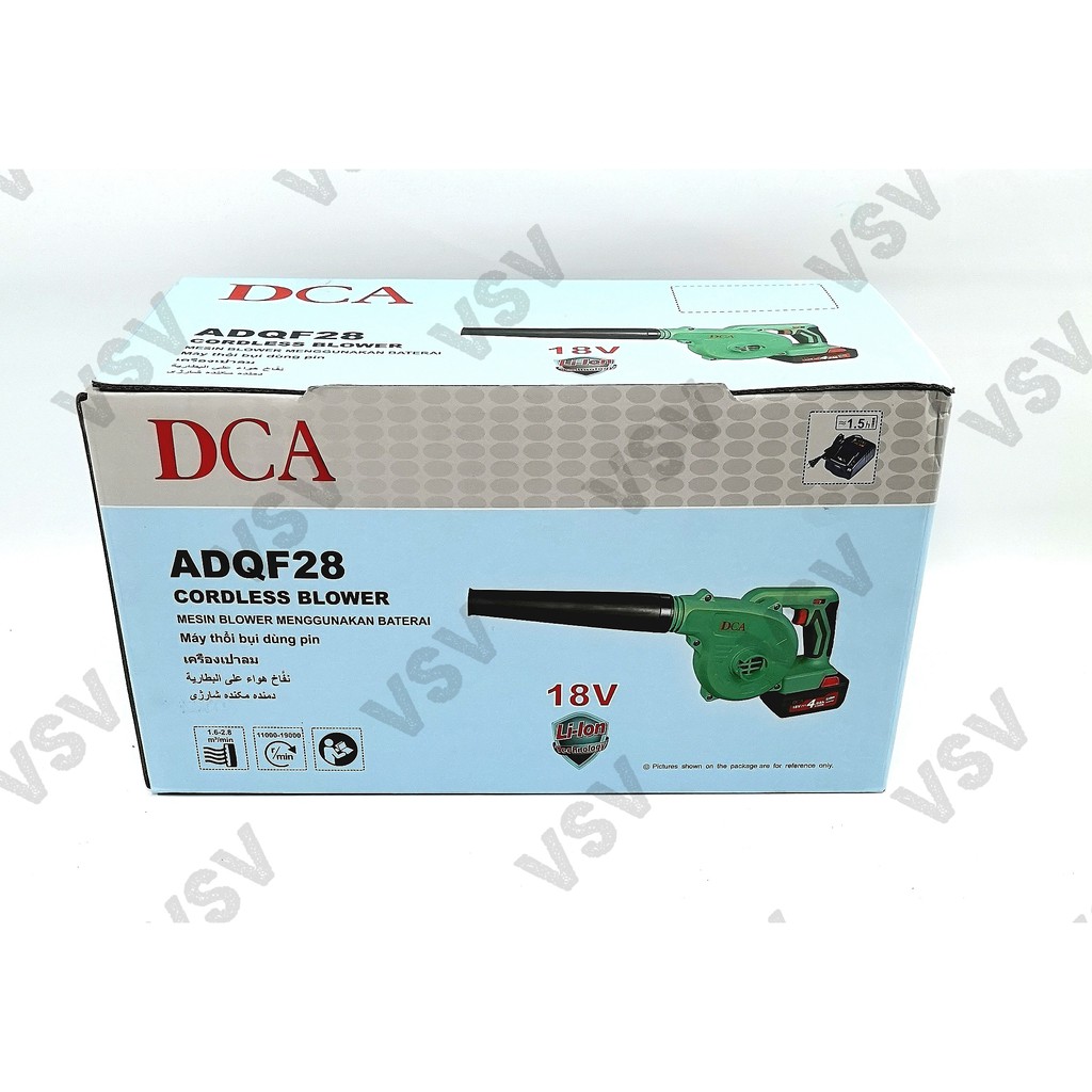 DCA Cordless Blower ADQF28 Mesin Blower Battery DCA