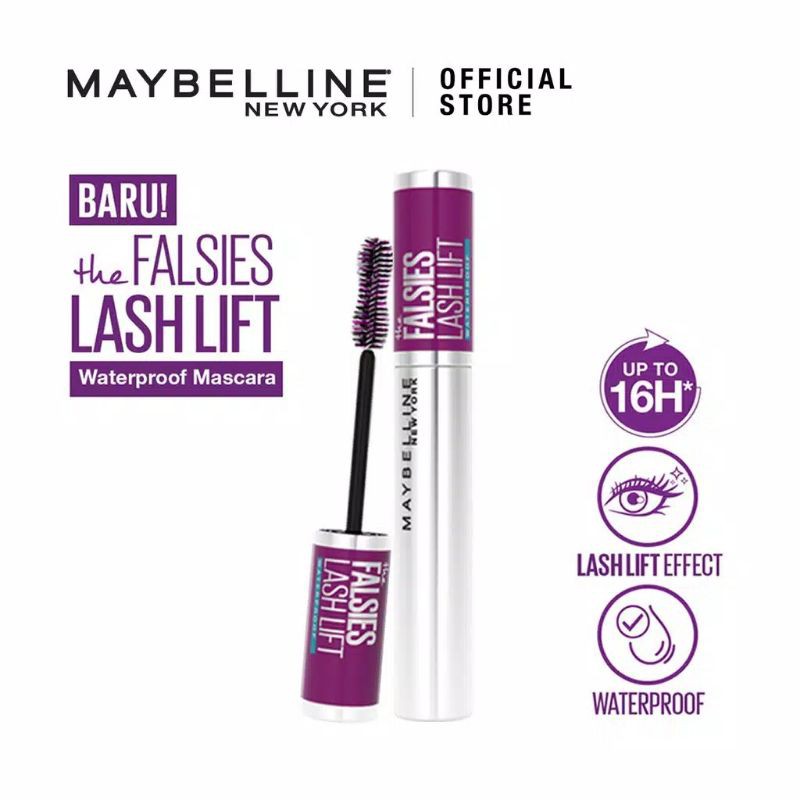 Maybelline The Falsies Lash Lift Mascara Make Up (Waterproof Mascara Tahan Lama Hingga 16 Jam)