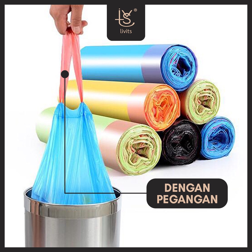 KANTONG PLASTIK SAMPAH DENGAN TALI | KANTONG SAMPAH SERBAGUNA | PLASTIK KRESEK DENGAN DRAWSTRING