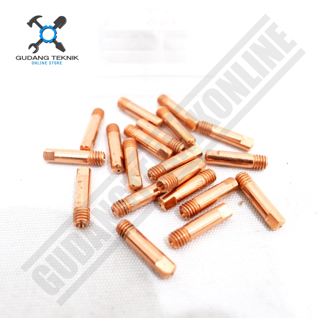 Contact Tip 0.8mm M6x25 RHINO BINZEL SPR0301 / Kontak Tip 0.8 mm Spuyer Las Mig 130 RHINO SATUAN