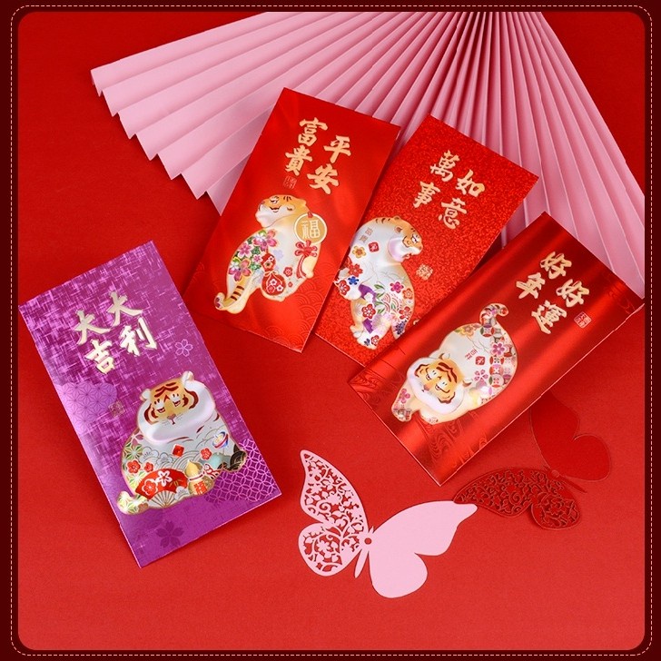 

Dapat 2 BUNGKUS Angpao Imlek Panjang Hologram Macan 2022 Angpau Premium Tebal Sincia - PJG isi 2-1096A