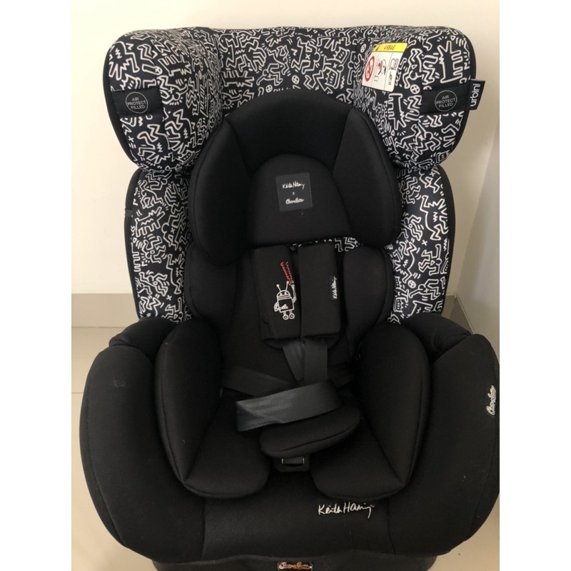 Coco Latte X Keith Haring Carseat In Black White Shopee Indonesia