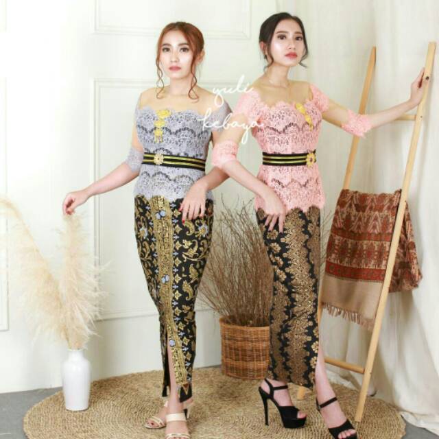 Set Kebaya Bali Modern,  kebaya sabrina