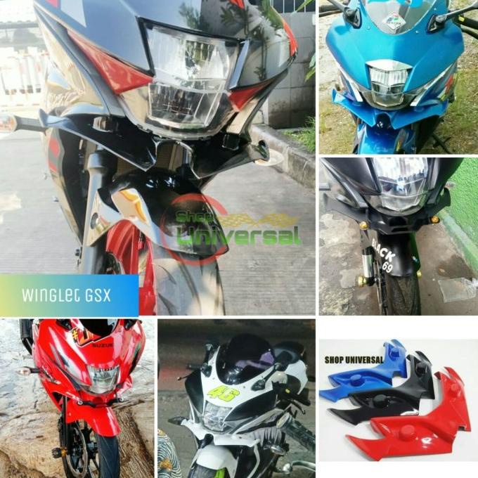 Winglet Suzuki GSX R150 150 R Aksesoris Variasi Motor murah shopun21 dijamin