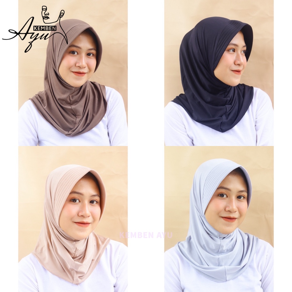 Jilbab Hijab Sport Langsungan Jersey Premium Kerudung Olahraga Instan Krudung Jaman Sekarang Bergo Futsal Cewek Polos Sporty Volly Lari Voli Senam Murah Jersy Menutup Nutup Dada Kaos Warna Cream Putih Pink Muda Import Kurung Pet Tebal Seport Olah Raga Pad-1