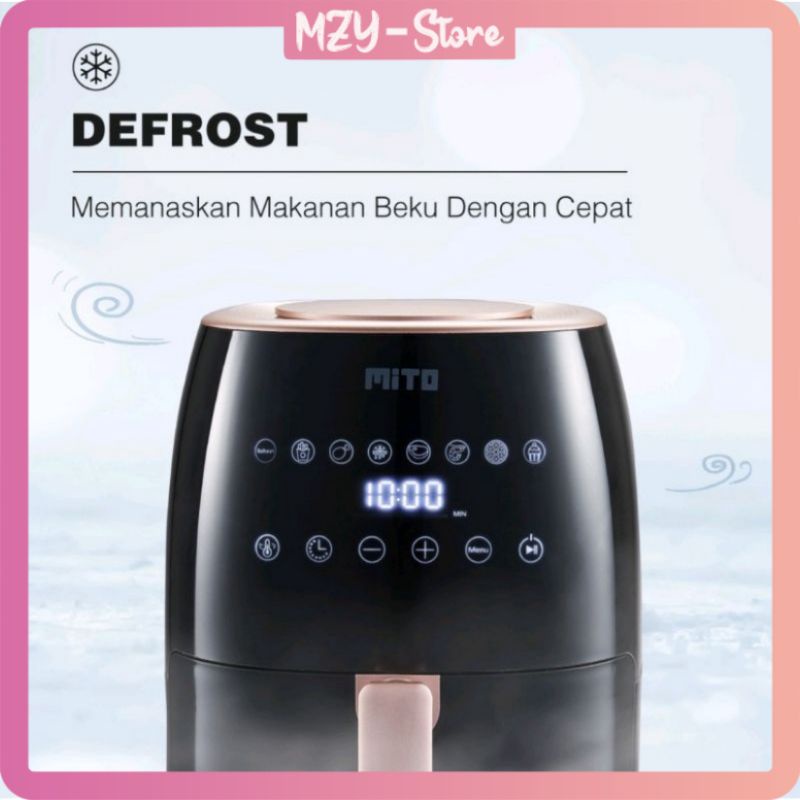 Mito Air Fryer AF2 Digifry Go Kapasitas 3 Liter Digi Fry Go - Airfrayer Mito AF 2 Air Prayer Alat Penggorengan Masak Tanpa Minyak Original Garansi Resmi