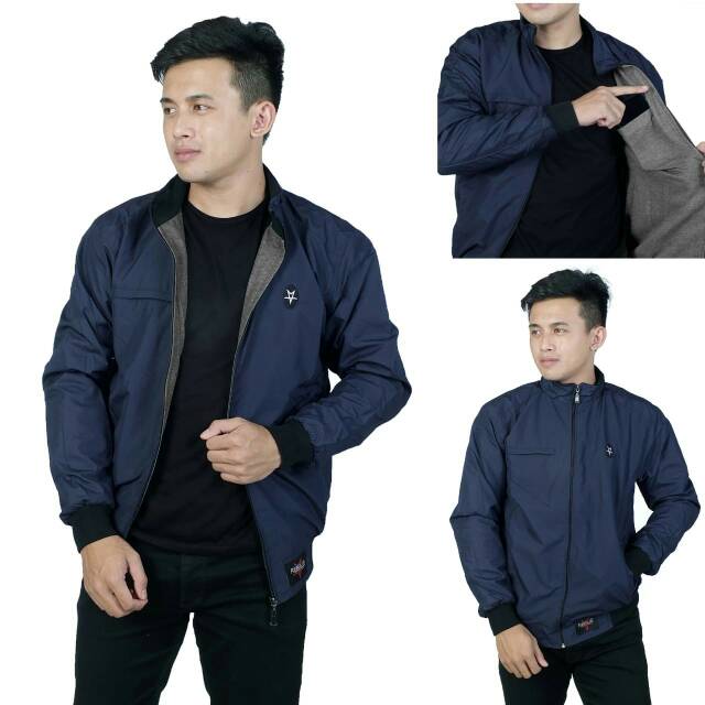 Jaket taslan rebel id polos