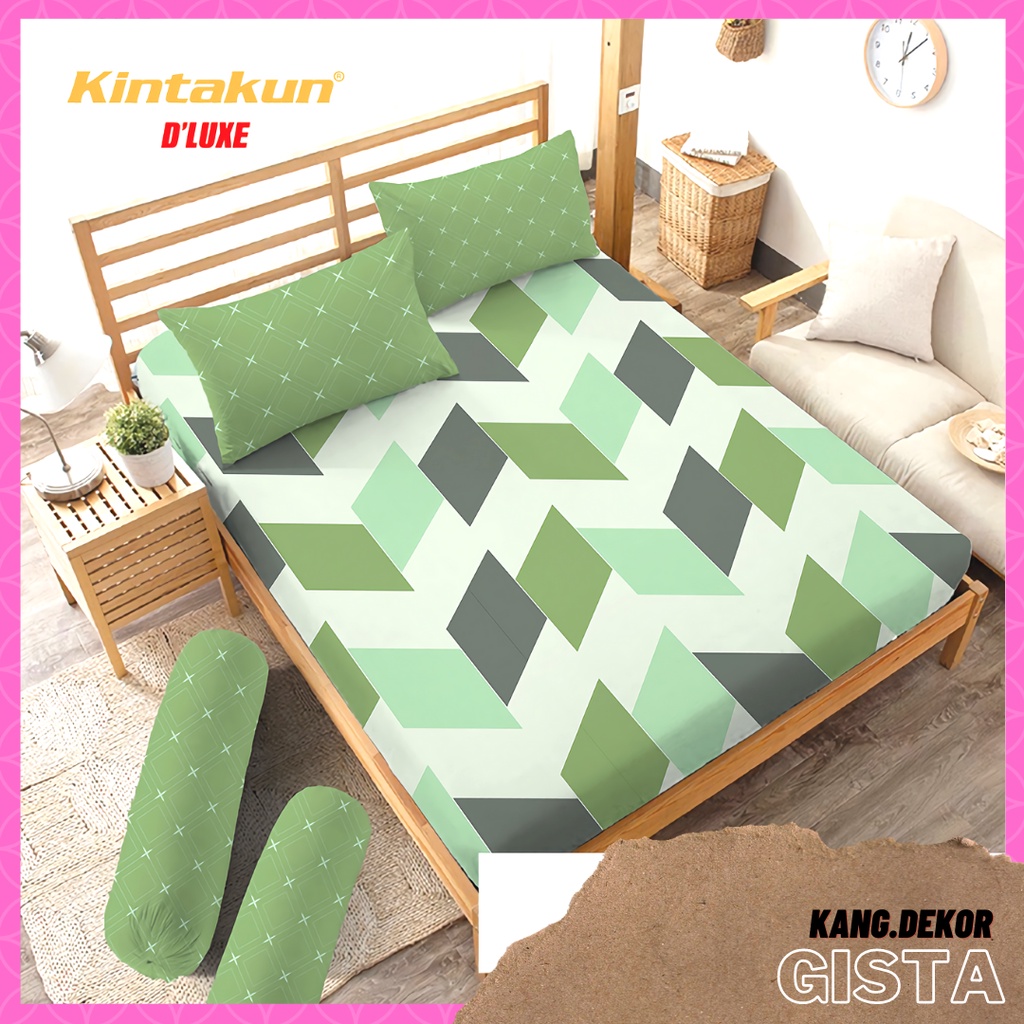 SPREI KINTAKUN DLUXE GISTA 180x200 160x200 120x200 MURAH MOTIF TERBARU SEPRAI D’LUXE SEPREI AESTHETIC D'LUXE D LUXE KINTAKUN SEPRAI CANTIK SEPRE DLUXE PROMO ANTI LUNTUR MOTIF PLUS SARUNG BANTAL SPREI DEWASA ALAS KASUR SPREI ADEM