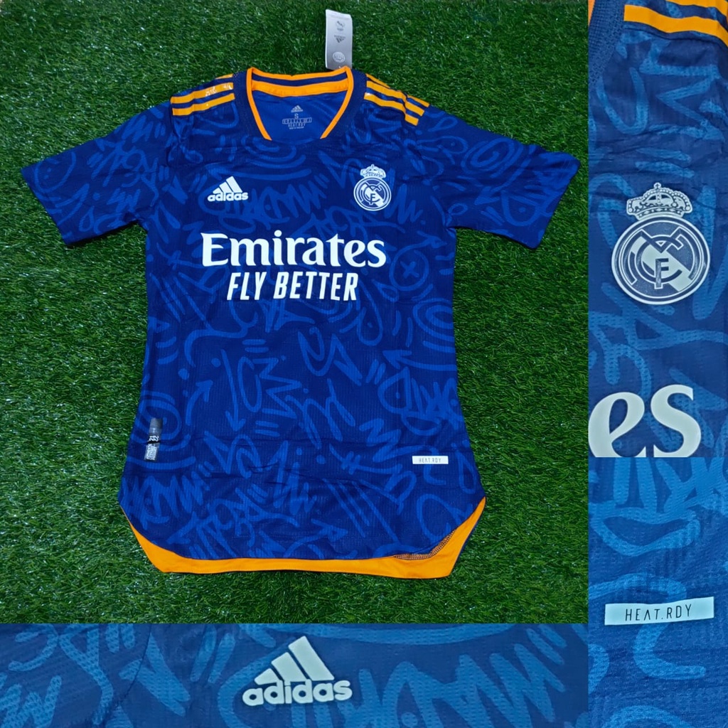 PLAYER ISSUE JERSEY REAL MADRID AWAY HEAT DRY 2021/2022 GRADE ORI