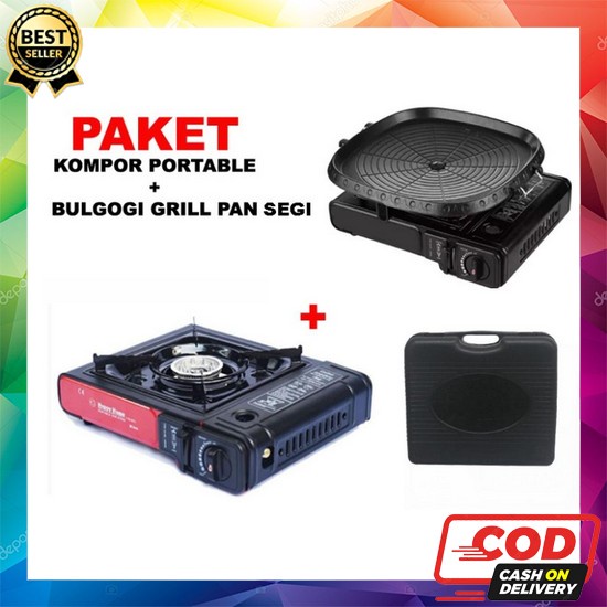 Smokeles Bbq Grill Pan Bulat Kompor High Quality / Ultra Grill Alat Pa Paket Kompor Portable Bbq B