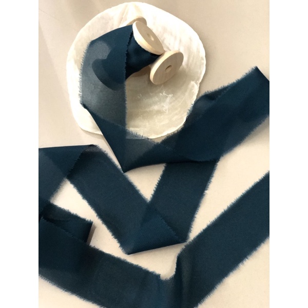 

Silk Ribbon - DARK TEAL