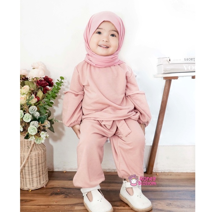 Set Baju Anak / One Set Anak Perempuan Alika Series / Baju Muslim Anak 1-5 Tahun