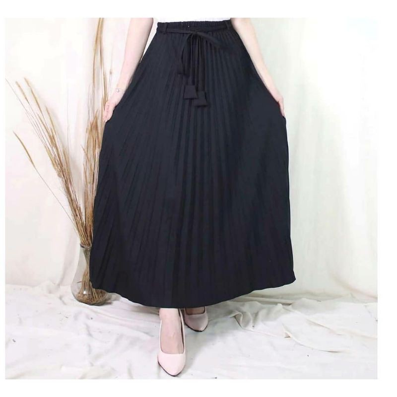 ROK PLISKET MAYUNG BAHAN PREMIUM KANCING DAN NON LANCING