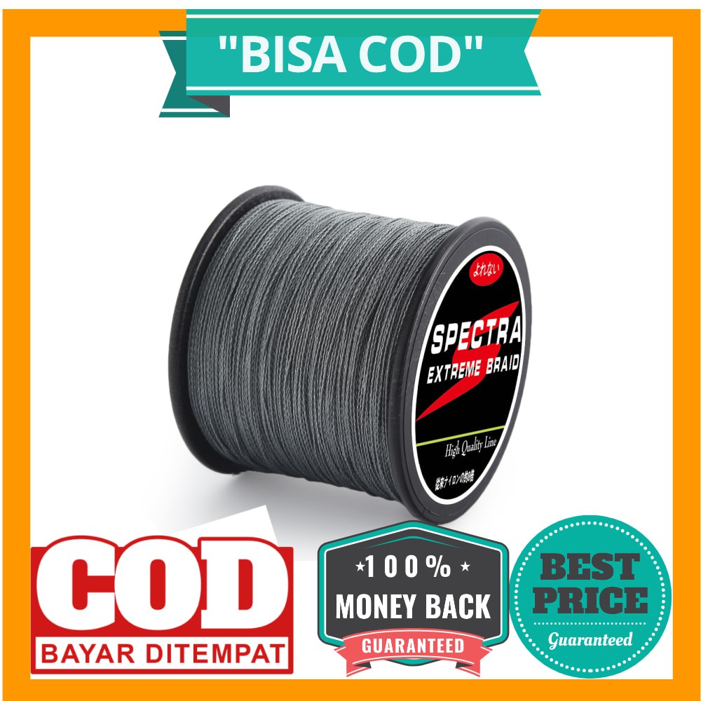 Soloplay Spectra Senar Benang Tali Pancing Extreme Braid Line 2.5 300 Meter - FM-PEL - Gray