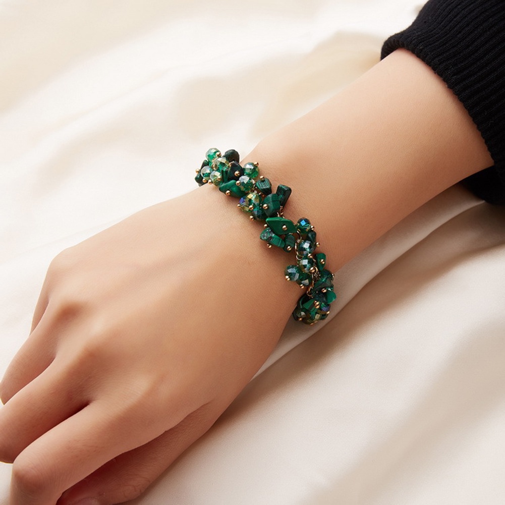 Hu Hu Hu Hu Hu Alat Bantu Pasang Kacamata♡ Gelang Bangle Batu Permata Imitasi Untuk Wanita
