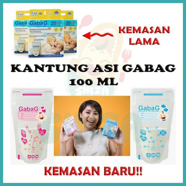 KANTONG ASI PERAH GABAG 100ML - BIRU