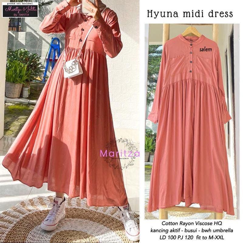 Dress Katun . 7Hyuna Midi Dress