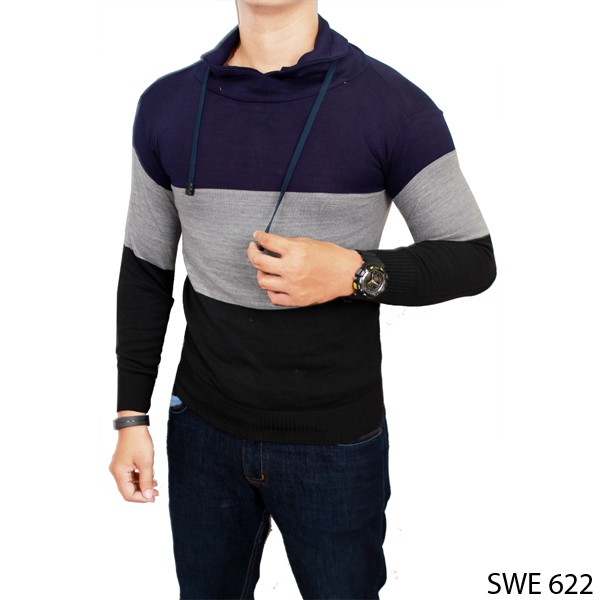 Sweater Keren Pria Rajut Kombinasi – SWE 622