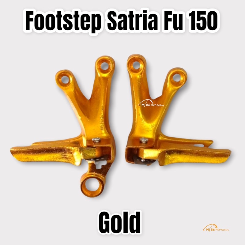 Foot Step Belakang Satria Fu 150 Variasi Warna Merah Gold Crome Hitam Biru