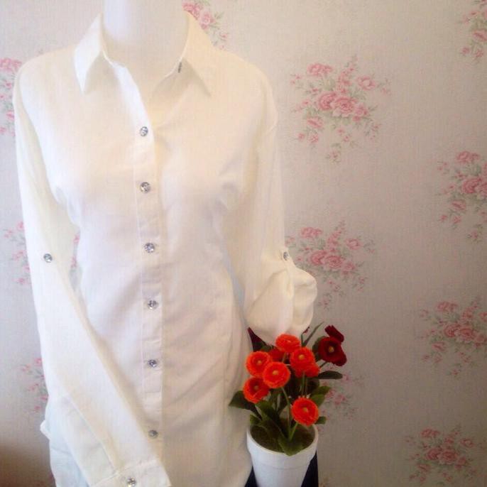 KEMEJA WANITA !! KEMEJA BLUS PUTIH WANITA POLOS ZARA LEMBUT JUMBO {PRODUK TERBARU}