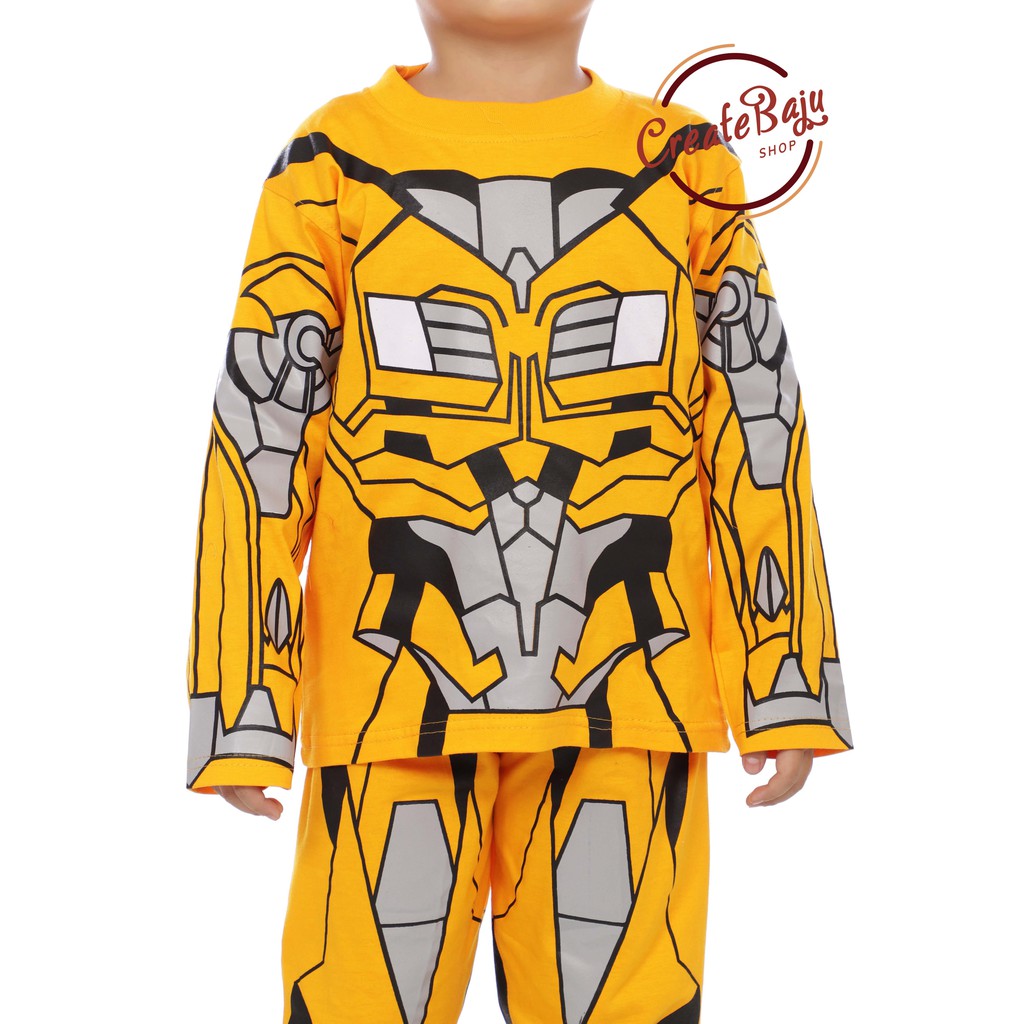 Setelan Topeng Kostum Anak Laki-Laki Hayami 2-7 thn Bambel Bee GRATIS TOPENG Baju Anak Laki Superhero