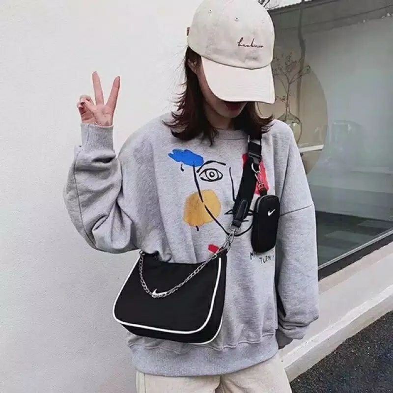 [BISA COD ]Tas Selempang Slempang Nike Pouch Sling bag Pria Wanita cocok untuk olahraga atau Ootd