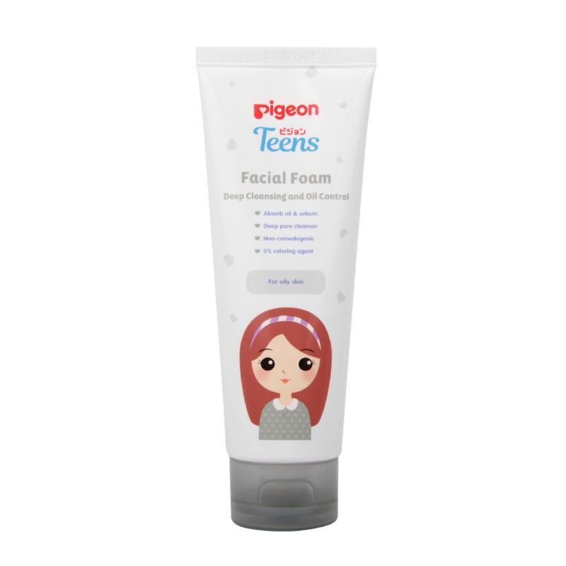 BPOM Pigeon Teens Facial Foam Deep Cleansing &amp; Oil Control / Sabun Muka Jerawat / Pembersih Wajah Facial Wash Cleanser 40 g 100 g