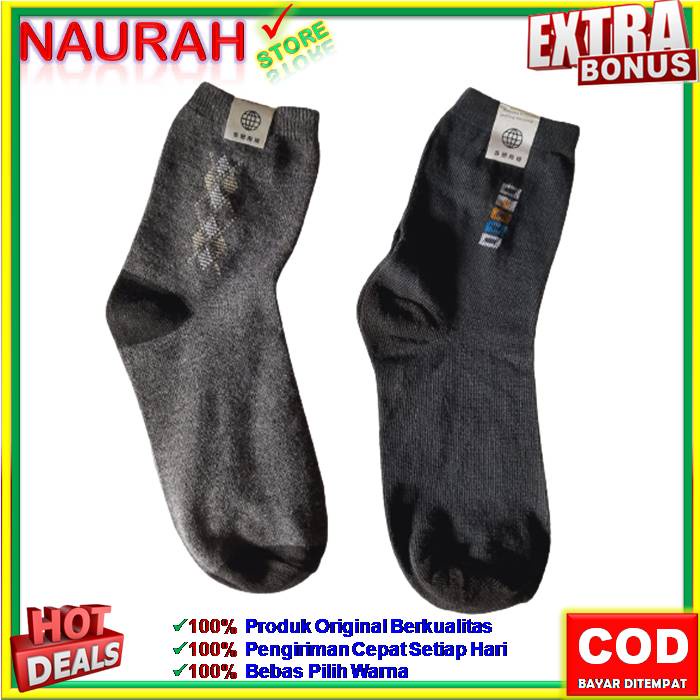 KAOS KAKI PRIA SPORTY KANTORAN SPANDEX HITAM