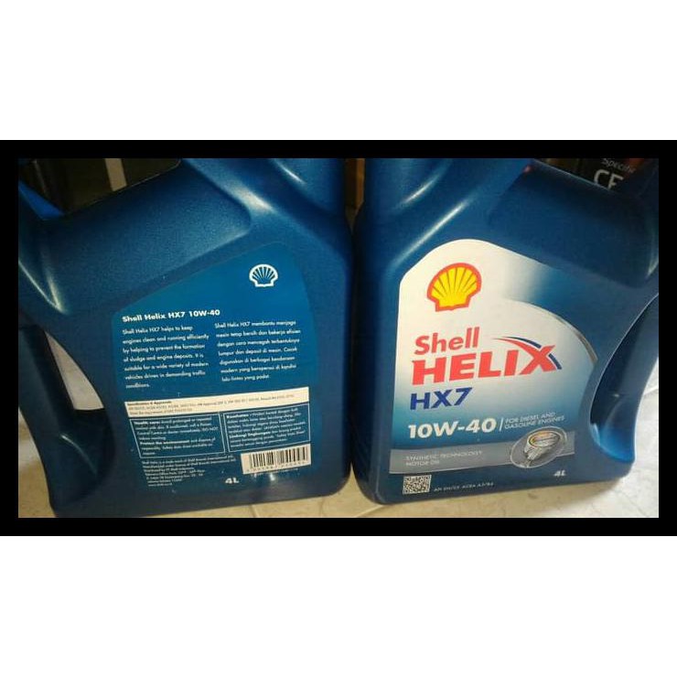 Promo Oli Mobil Shell Helix Hx7 Sae 10W40 Kemasan Galon Best Seller 