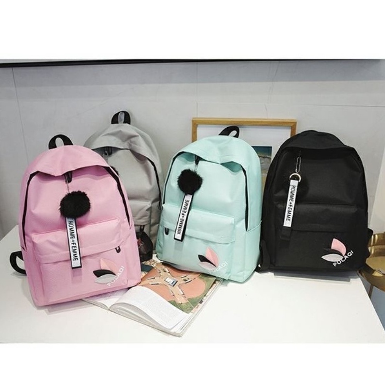 Tas punggung wanita/ransel wanita/tas travelling import/tas sekolah korea/tas multifungsi murah 9103