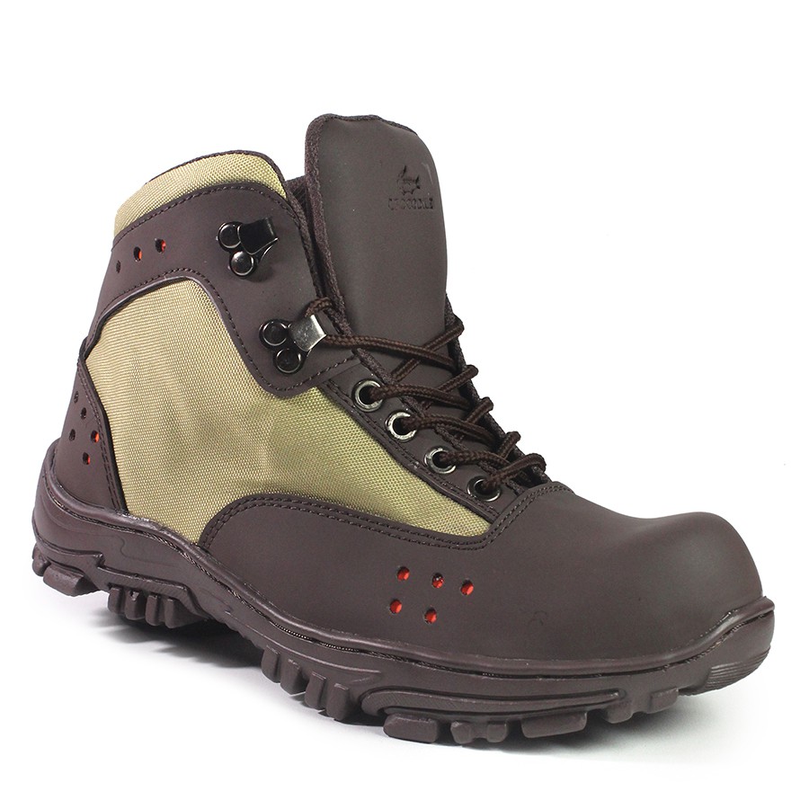 sepatu pria boots safety tracking crocodile tangker safety sepatu gunung