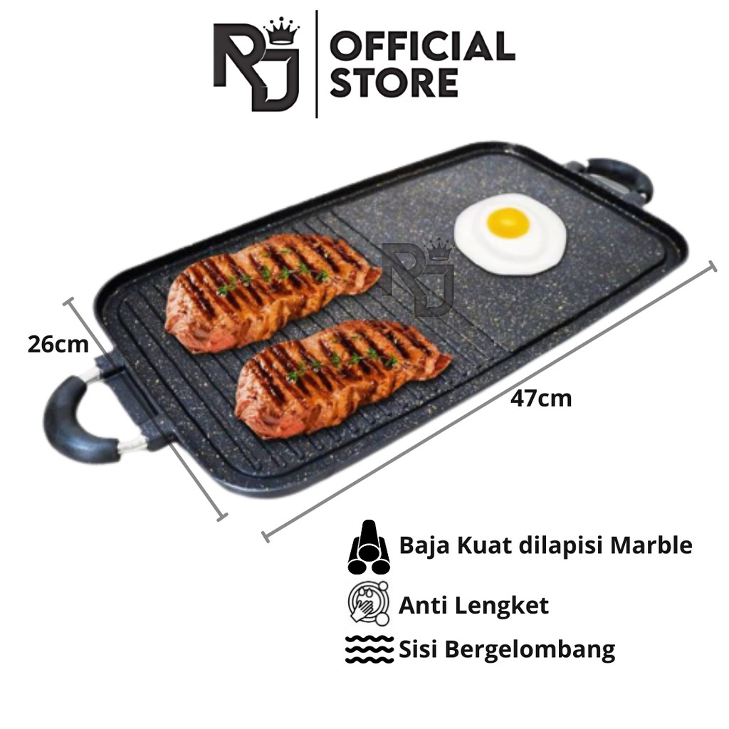 PEMANGGANG BBQ HC / PEMANGGANG DAGING DAN SHABU / PANGGANGAN KOREA / ALAT PEMANGGANG ANTI LENGKET