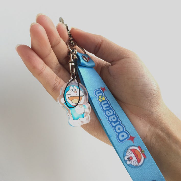Tali gantungan hp akrilik / tali gantungan doraemon / tali gantungan flasdisk / Strap Lanyard Anime