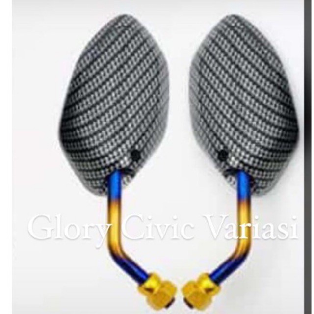 SPION CARBON TWOTONE MINI BEAT VARIO SCOOPY SPACY PCX SUPRA KHARISMA REVO DLL