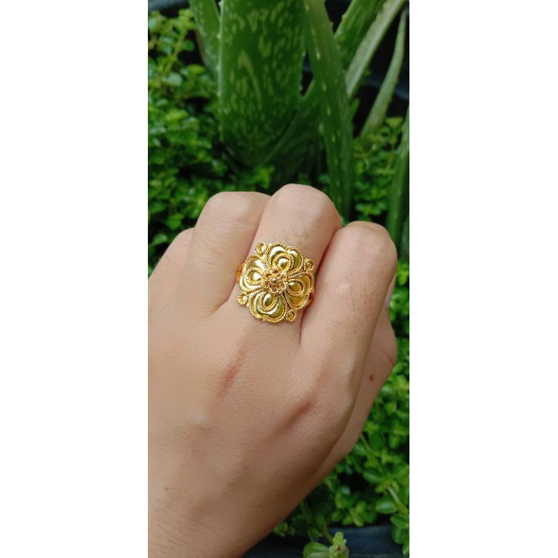 cincin emas muda berat 1,5 gram size 7 dan 8