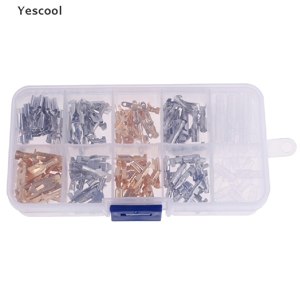 Yes 150pcs Skun Spade Male Female Untuk Sambungan Kabel Wiring Mobil