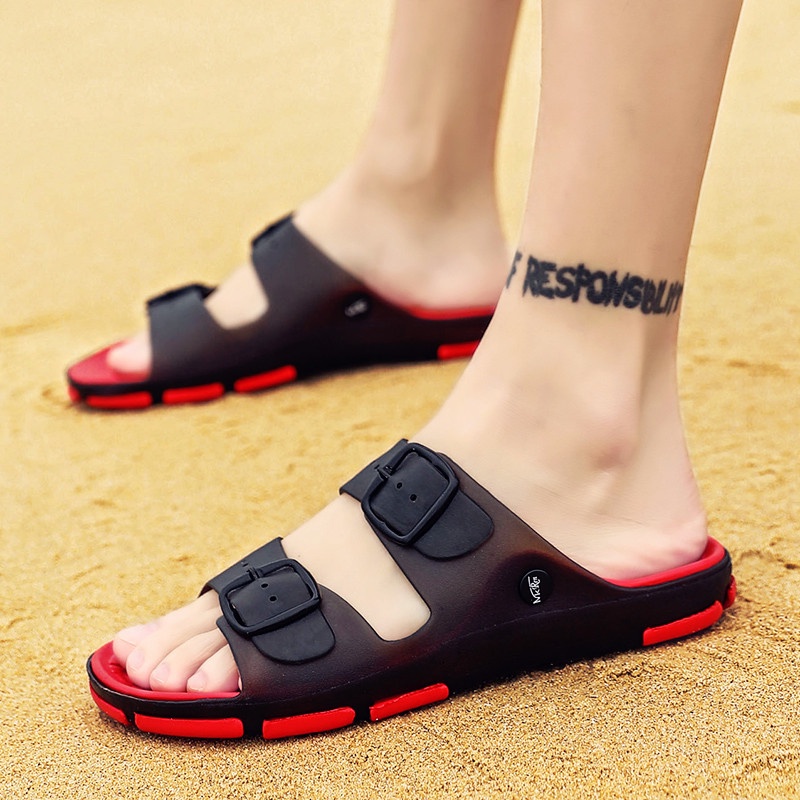 [JEPIT REAL PICT] SANDAL PRIA -EU:39-45 sandal distro pria Sepatu Jelly Pria Retro Klasik Sandal Pantai Musim Panas sandal pria  sandal pria casual sandal pria kekinian sendal pria casual sandal gunung pria sepatu pria keren sendal jelly pria