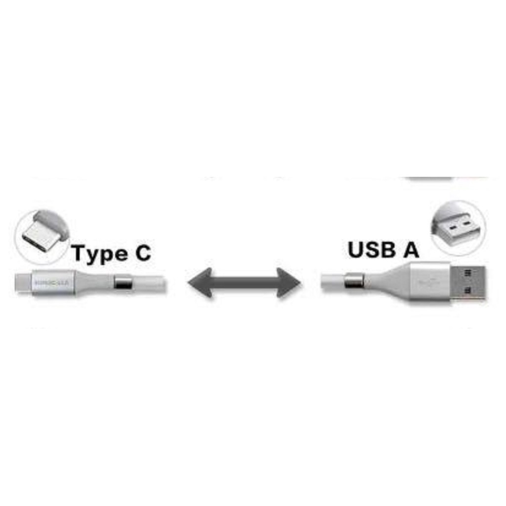 Supercalla Cable / Kabel Data Anti Kusut (Type C) 1,2 meter