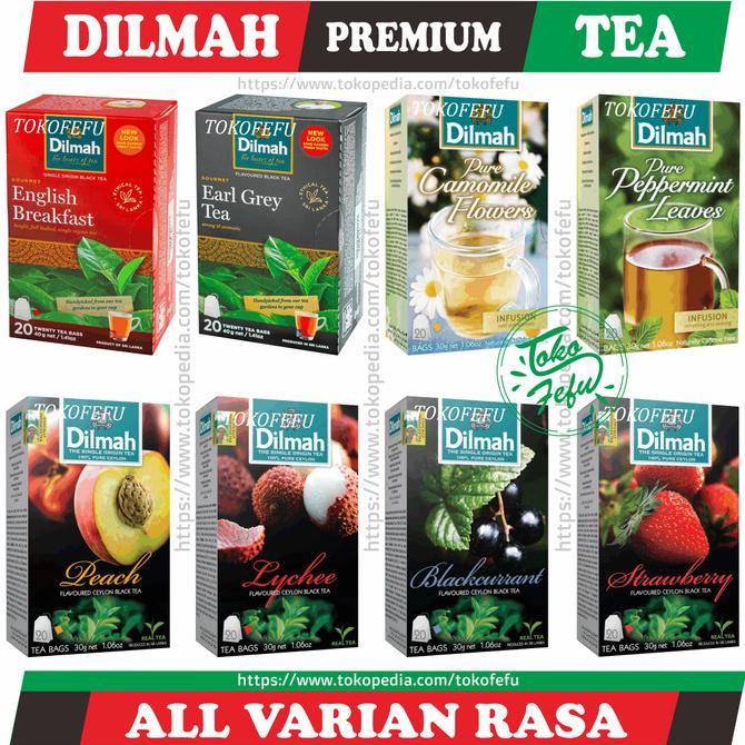 

[COD] DILMAH Premium Tea All Varian - Teh Kantong Celup Isi 20 sachet [COD]