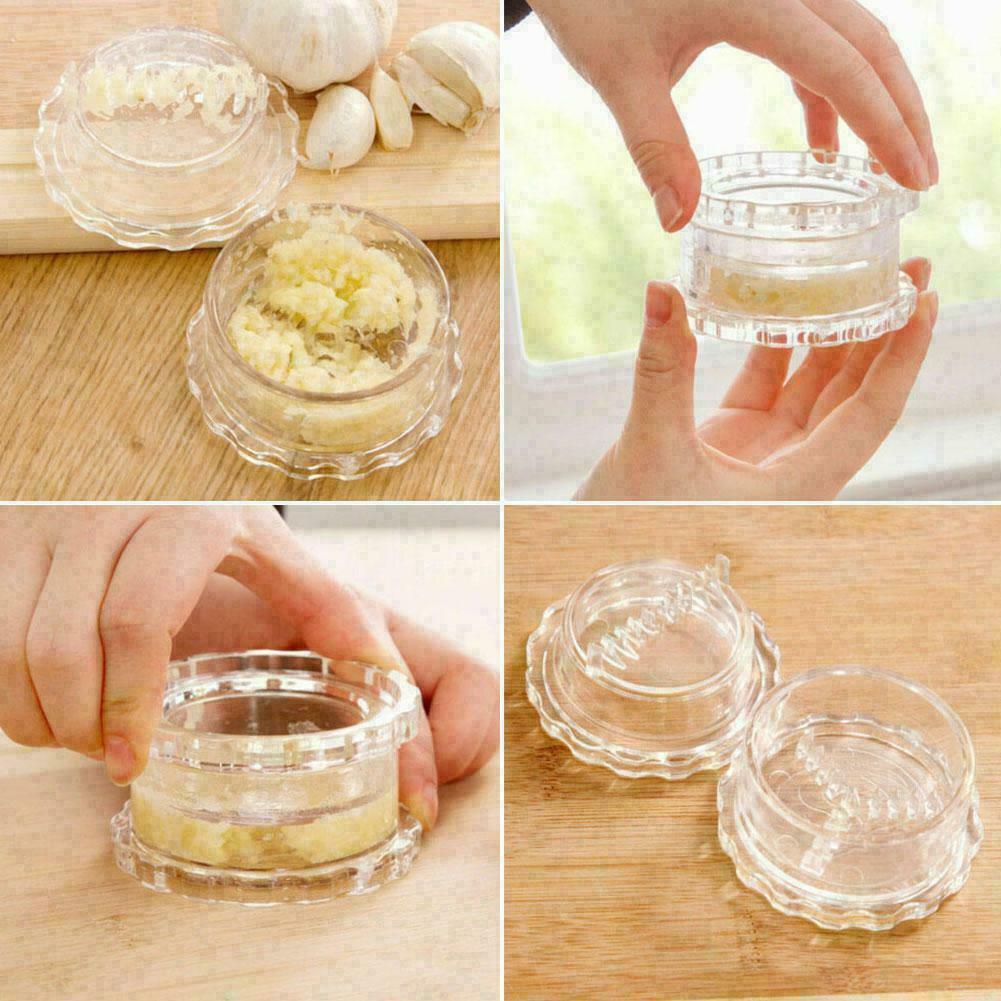 1PC Mini Portable Manual Rotary Garlic Grinder For Kitchen