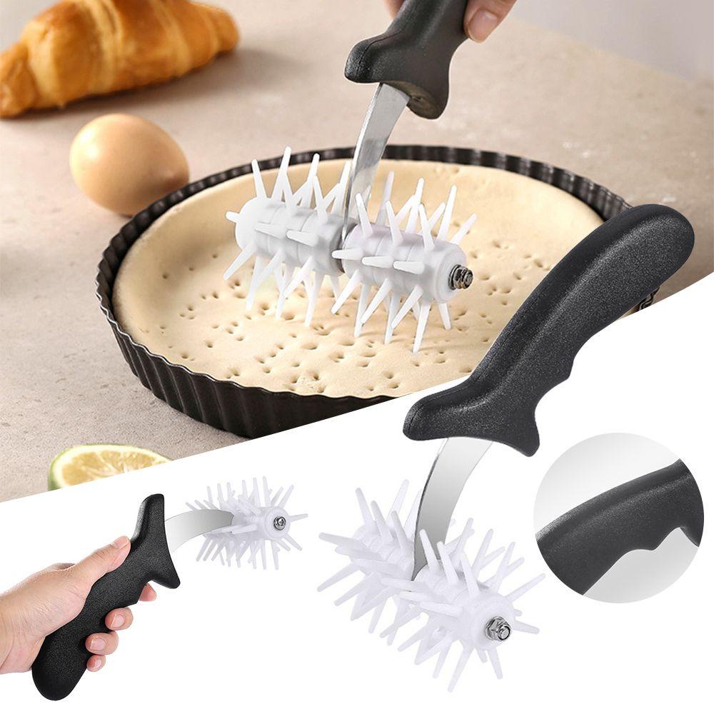 Solighter Rolling Pin Pembuat Lubang Pizza / Biskuit / Pie Anti Lengket